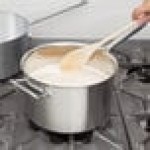 Vollrath 47743 Intrigue 7 Qt. Stainless Steel Sauce Pan with Aluminum-Clad Bottom