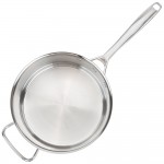 Vollrath 47743 Intrigue 7 Qt. Stainless Steel Sauce Pan with Aluminum-Clad Bottom