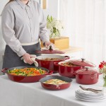 Valor 9.5 Qt. Merlot Enameled Cast Iron Dutch Oven Valor 9.5 Qt. Merlot Enameled Cast Iron Dutch Oven