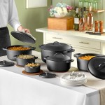 Valor 1 Qt. Pre-Seasoned Mini Cast Iron Dutch Oven