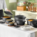Valor 1 Qt. Pre-Seasoned Mini Cast Iron Dutch Oven