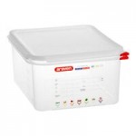 Araven 03038 Full Size Translucent Polypropylene Food Pan with Airtight Lid - 8
