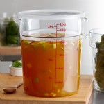 Cambro 12, 18 and 22 Qt. Translucent Round Polypropylene Food Storage Container Seal Cover Cambro 12, 18 and 22 Qt. Translucent Round Polypropylene Food Storage Container Seal Cover