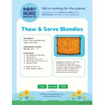Root Nine Baking Co. Vegan Blondie Tray 6 lb. - 2/Case Root Nine Baking Co. Vegan Blondie Tray 6 lb. - 2/Case