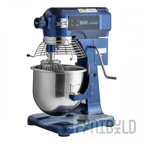 Scratch and Dent Waring Luna WSM20LT 20 Qt. Planetary Stand Mixer with Guard, Timer, and Standard Accessories - 120V, 1 hp