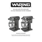 Scratch and Dent Waring Luna WSM20LT 20 Qt. Planetary Stand Mixer with Guard, Timer, and Standard Accessories - 120V, 1 hp Scratch and Dent Waring Luna WSM20LT 20 Qt. Planetary Stand Mixer with Guard, Timer, and Standard Accessories - 120V, 1 hp