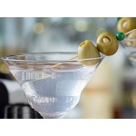 Acopa Deco 9 oz. Martini Glass - 6/Box