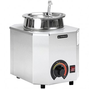 Paragon 2028A Pro-Deluxe 3 Qt. Warmer with Inset, Lid, and Ladle - 120V, 500W Paragon 2028A Pro-Deluxe 3 Qt. Warmer with Inset, Lid, and Ladle - 120V, 500W