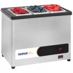 Nemco 9020-3 Countertop Cold Condiment Chiller with Three 1/9 Size Food Pans and Clear Lids - 120V Nemco 9020-3 Countertop Cold Condiment Chiller with Three 1/9 Size Food Pans and Clear Lids - 120V