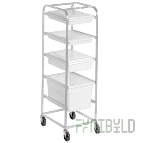 Channel PBA415 15 Box Mobile Aluminum Food Box Rack