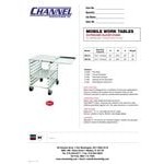 Channel RG101 8 Pan End Load Undercounter Work Top Sheet / Bun Pan Rack with Side Channels