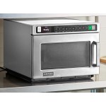 Amana HDC182 Heavy Duty Stainless Steel Commercial Microwave with Push Button Controls - 208/240V, 1800W Amana HDC182 Heavy Duty Stainless Steel Commercial Microwave with Push Button Controls - 208/240V, 1800W