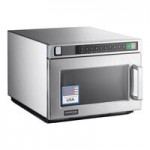 Amana HDC182 Heavy Duty Stainless Steel Commercial Microwave with Push Button Controls - 208/240V, 1800W