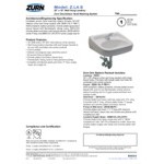 Zurn Elkay One Z.L4.S Sensor Faucet Lavatory System with Wall Hung Lavatory - 20