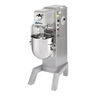 Univex SRM40+ 40 Qt. Planetary Floor Mixer with #12 PTO Hub, Guard, and Standard Accessories - 115V, 1 hp