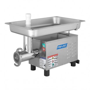 ProCut KG-12-SS #12 Stainless Steel Electric Meat Grinder - 115V, 3/4 hp