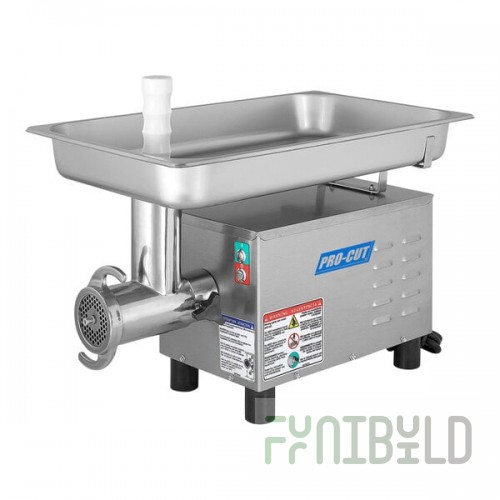 ProCut KG-12-SS #12 Stainless Steel Electric Meat Grinder - 115V, 3/4 hp
