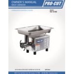 ProCut KG-12-SS #12 Stainless Steel Electric Meat Grinder - 115V, 3/4 hp