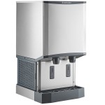 Scotsman HID540WX-1A Meridian® Water-Cooled Countertop Nugget Ice Machine and Water Dispenser with Hands-Free Dispensing - 40 lb. Bin Capacity