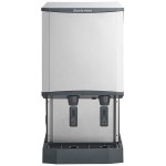 Scotsman HID540WX-1A Meridian® Water-Cooled Countertop Nugget Ice Machine and Water Dispenser with Hands-Free Dispensing - 40 lb. Bin Capacity