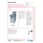 Garland M6T Master Series Liquid Propane Modular Even Heat Hot Top 17