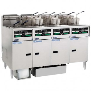 Pitco® SSHLV14C-4/FDA Solstice Supreme Liquid Propane 128 lb. Reduced Oil Volume / High Output 4 Unit Fryer System with Intellifry Computer Controls and Automatic Top Off - 300,000 BTU Pitco® SSHLV14C-4/FDA Solstice Supreme Liquid Propane 128 lb. Reduced Oil Volume / High Output 4 Unit Fryer System with Intellifry Computer Controls and Automatic Top Off - 300,000 BTU