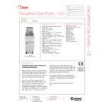 Dean by Frymaster D160G Natural Gas Decathlon Gas Floor Fryer with 75 lb. Frypot and Thermatron Controls - 128,000 BTU Dean by Frymaster D160G Natural Gas Decathlon Gas Floor Fryer with 75 lb. Frypot and Thermatron Controls - 128,000 BTU