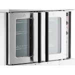 Cooking Performance Group FGC-200-NK Double Deck Standard Depth Full Size Natural Gas Convection Oven with Legs - 108,000 BTU Cooking Performance Group FGC-200-NK Double Deck Standard Depth Full Size Natural Gas Convection Oven with Legs - 108,000 BTU