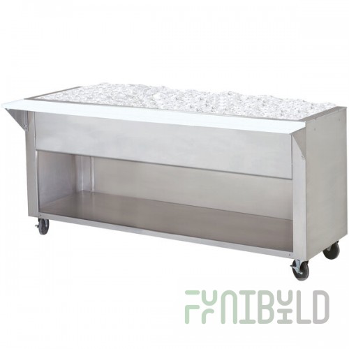 Advance Tabco CPU-4-BS Stainless Steel Ice-Cooled Table with Enclosed Base
