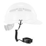 Ergodyne Squids 3157 2 lb. Black Coiled Hard Hat Lanyard with Buckle 19156 Ergodyne Squids 3157 2 lb. Black Coiled Hard Hat Lanyard with Buckle 19156