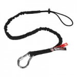 Ergodyne Squids 3157 2 lb. Black Coiled Hard Hat Lanyard with Buckle 19156 Ergodyne Squids 3157 2 lb. Black Coiled Hard Hat Lanyard with Buckle 19156