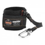 Ergodyne Squids 3157 2 lb. Black Coiled Hard Hat Lanyard with Buckle 19156 Ergodyne Squids 3157 2 lb. Black Coiled Hard Hat Lanyard with Buckle 19156