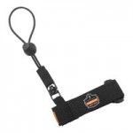Ergodyne Squids 3157 2 lb. Black Coiled Hard Hat Lanyard with Buckle 19156 Ergodyne Squids 3157 2 lb. Black Coiled Hard Hat Lanyard with Buckle 19156