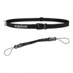 Ergodyne Squids 3157 2 lb. Black Coiled Hard Hat Lanyard with Buckle 19156 Ergodyne Squids 3157 2 lb. Black Coiled Hard Hat Lanyard with Buckle 19156
