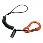 Ergodyne Squids 3157 2 lb. Black Coiled Hard Hat Lanyard with Buckle 19156 Ergodyne Squids 3157 2 lb. Black Coiled Hard Hat Lanyard with Buckle 19156