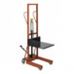 Wesco Industrial Products Lite-Lift 500 lb. 4-Wheel Hydraulic Pedalift with 20