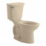 American Standard Cadet PRO Right Height 215AA004.021 Bone Vitreous China Floor-Mount Chair Height Elongated Toilet with 12