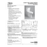 American Standard Cadet PRO Right Height 215AA004.021 Bone Vitreous China Floor-Mount Chair Height Elongated Toilet with 12