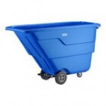 Lavex 1 Cubic Yard Black Tilt Truck / Trash Cart (600 lb. Capacity)