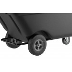 Lavex 1 Cubic Yard Black Tilt Truck / Trash Cart (600 lb. Capacity)