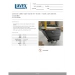 Lavex 1 Cubic Yard Black Tilt Truck / Trash Cart (600 lb. Capacity)