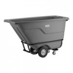 Lavex 1 Cubic Yard Black Tilt Truck / Trash Cart (600 lb. Capacity)