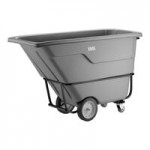 Lavex 1 Cubic Yard Black Tilt Truck / Trash Cart (600 lb. Capacity)