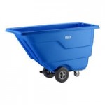 Lavex 1 Cubic Yard Black Tilt Truck / Trash Cart (600 lb. Capacity)