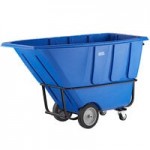 Lavex 1 Cubic Yard Black Tilt Truck / Trash Cart (600 lb. Capacity)