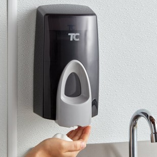 Rubbermaid® FG450034 800 mL Black Manual Foam Soap Dispenser Rubbermaid® FG450034 800 mL Black Manual Foam Soap Dispenser