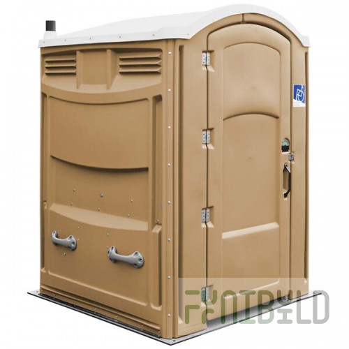 Satellite Liberty 2133A Sand Wheelchair Accessible Portable Restroom - Assembled