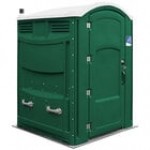 Satellite Liberty 2133A Sand Wheelchair Accessible Portable Restroom - Assembled