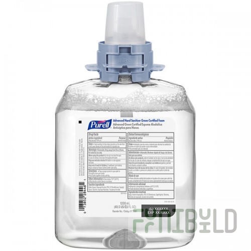 PURELL® Advanced 5191-04 FMX-12 / CS4 1200 mL Green-Certified Foaming Instant Hand Sanitizer - 4/Case