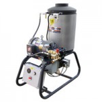 Cam Spray 2000STLEF Stationary LP Gas Fired Electric Hot Water Pressure Washer with 50' Hose - 2000 PSI; 4.0 GPM